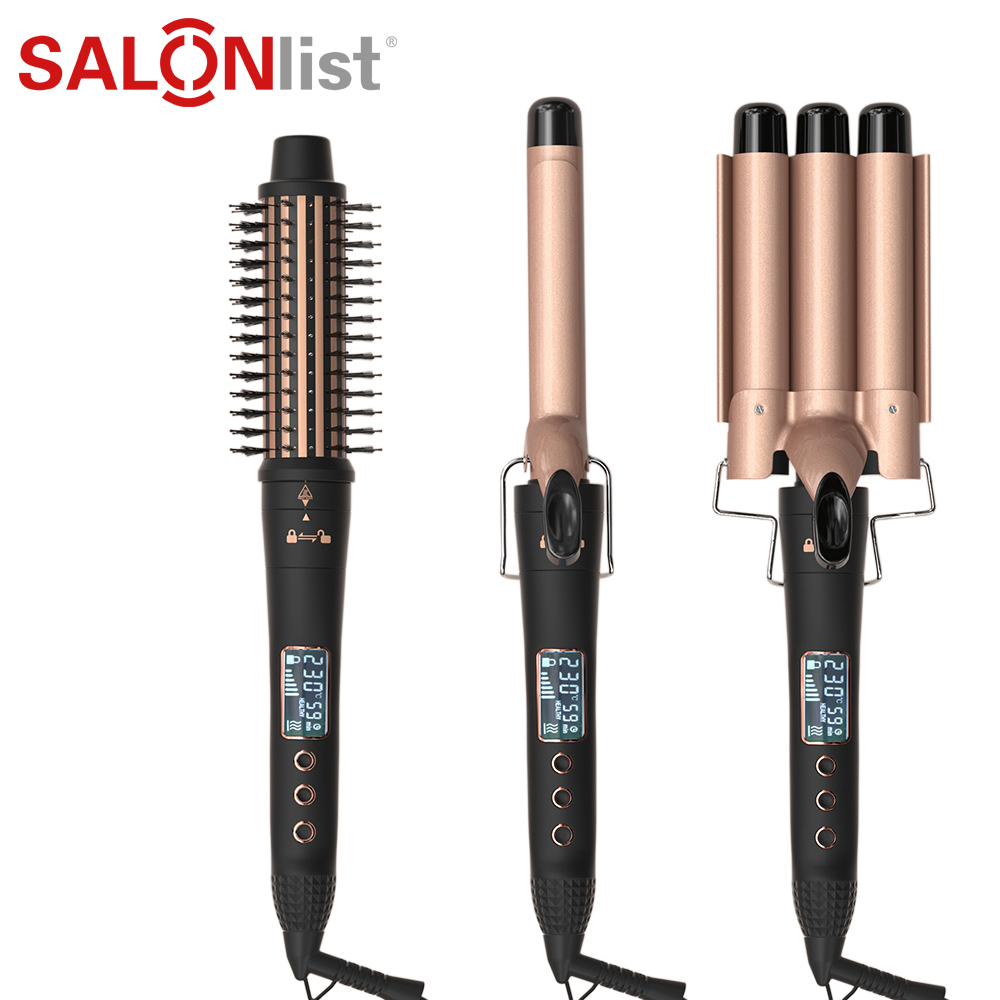 C002 LCD hair curling tong/3 types 