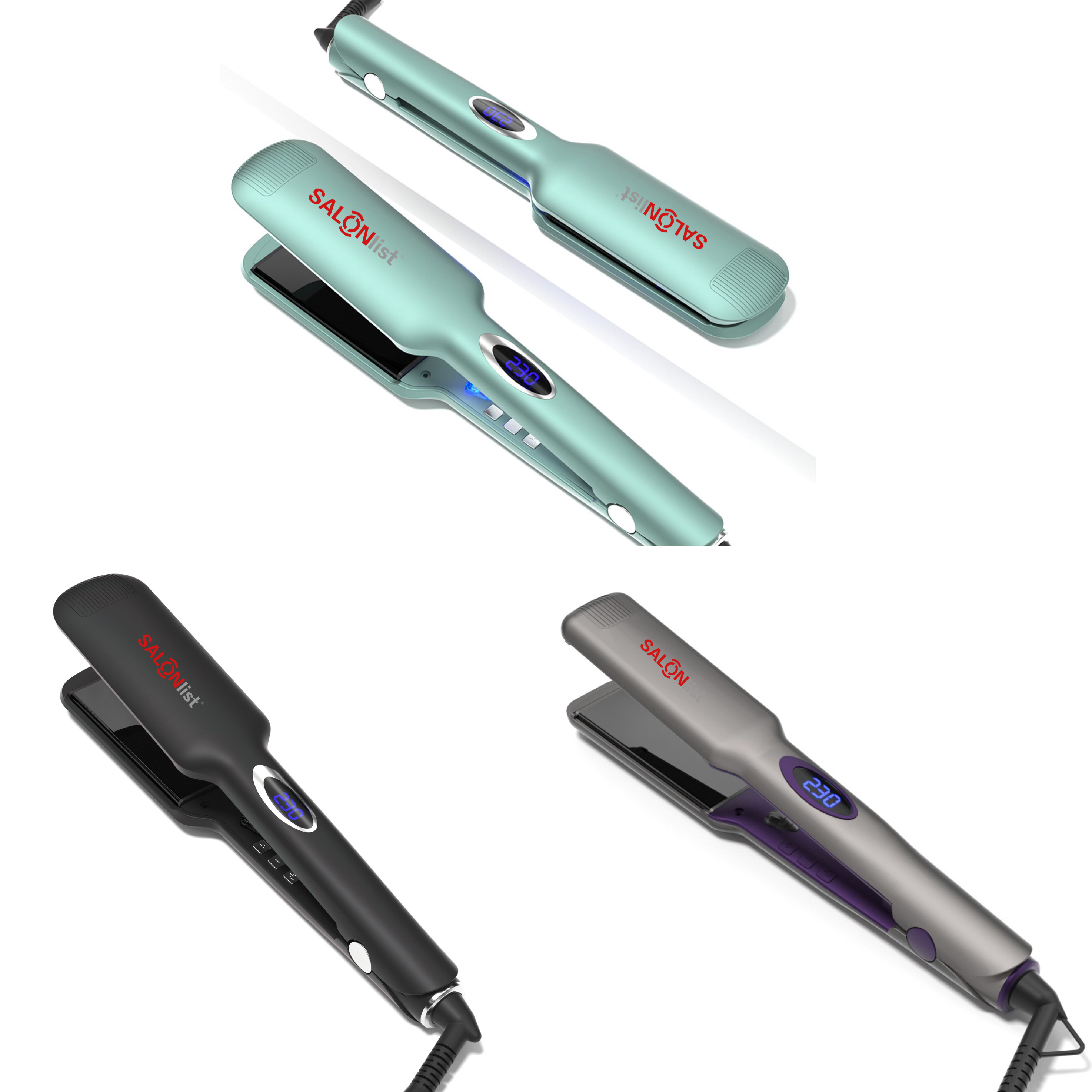 B020 LCD screen hair straightener