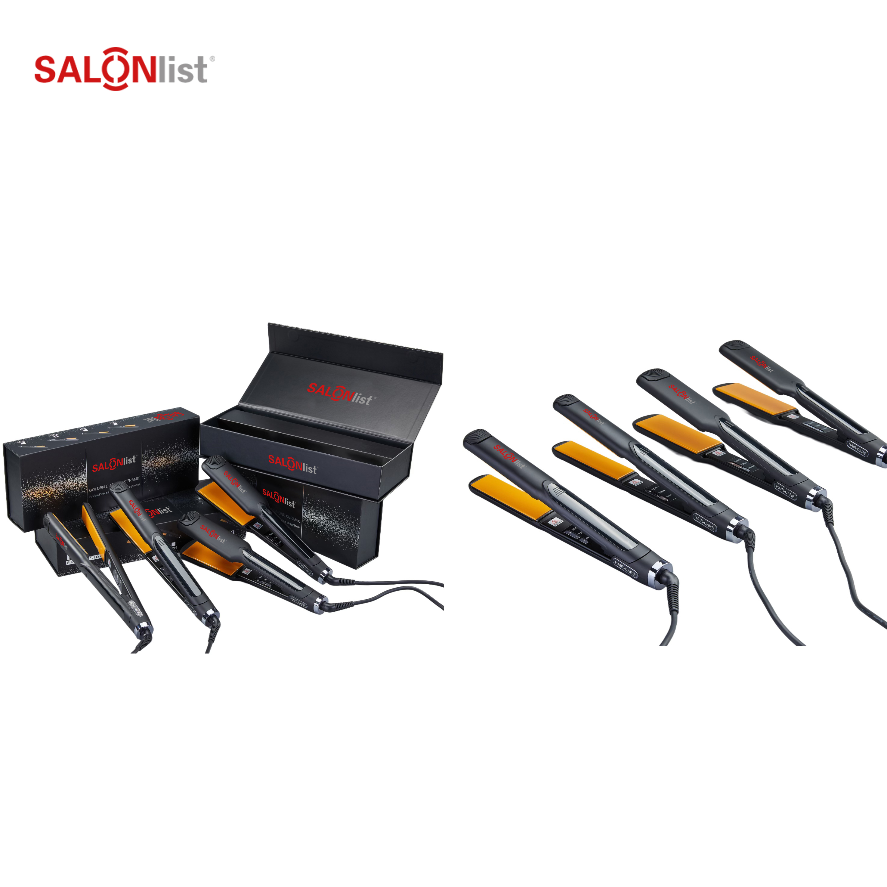 B027 2 sizes hair straightener