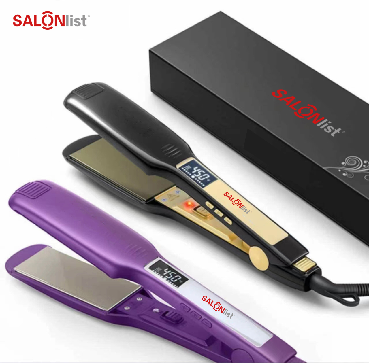 B031 LCD colorful hair straightener