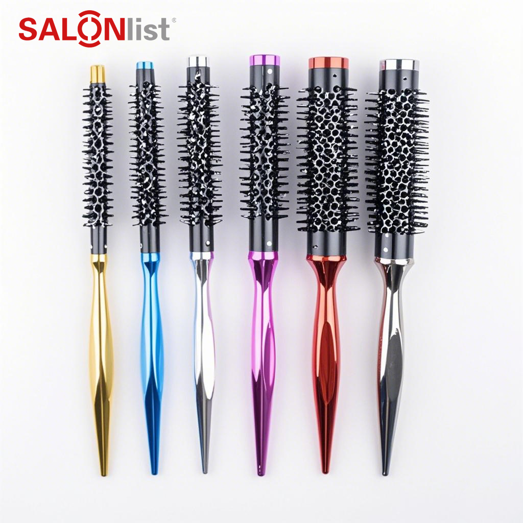 F001 Aluminum colorful hair brush