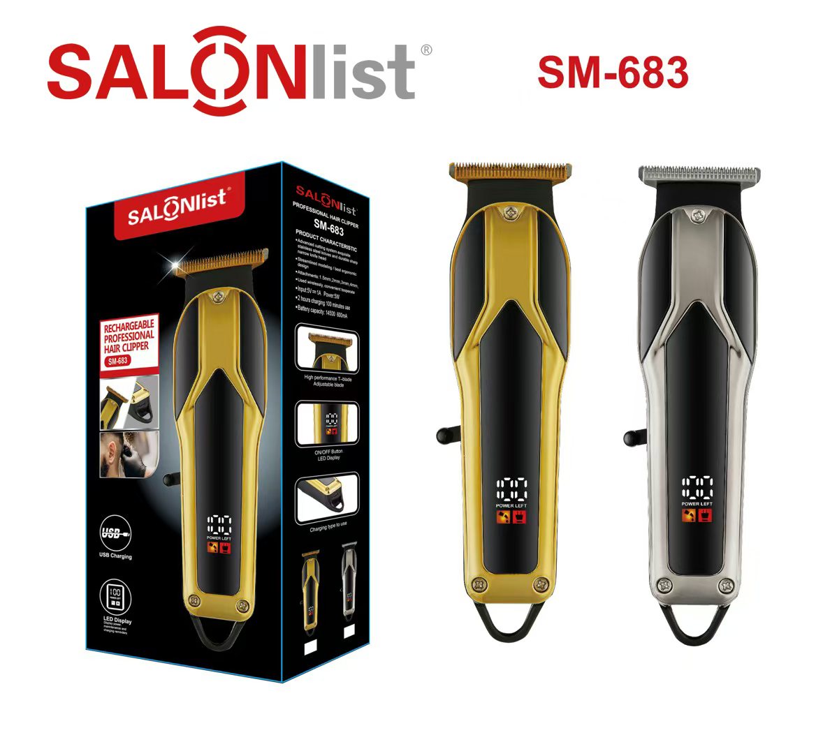 S001 Hair clipper USB charge