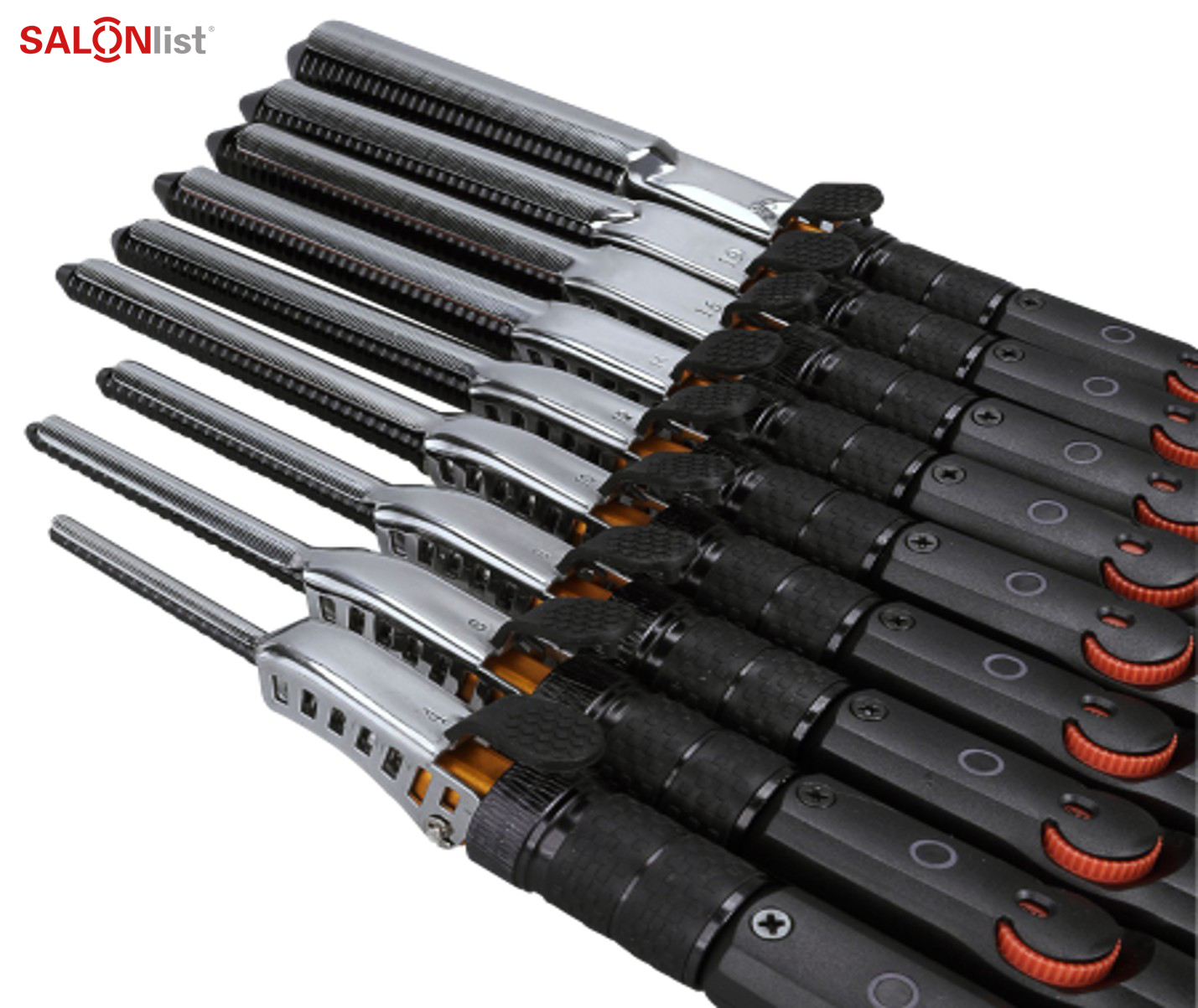 C008 Black ceramic hair curling tong 4#,6#,8#,10#,12#,14#,16#,19#,22#,25#