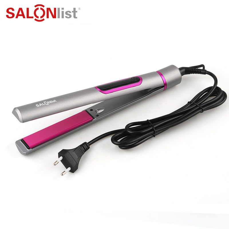 B051 Pink/silver LCD hair straightener OEM